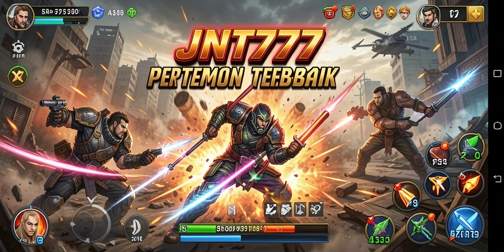 Tampilan gameplay JNT777 yang mendebarkan dan penuh aksi.
